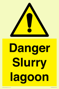 Danger Slurry lagoon